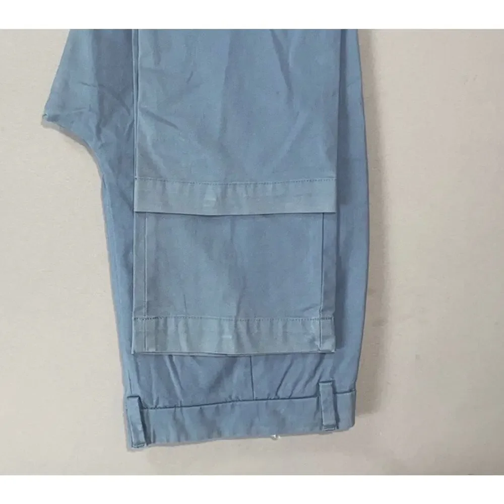 Banana Republic 'Aiden Chino' Flat Front Stretch Cotton Pants. Powder Blue 36X34